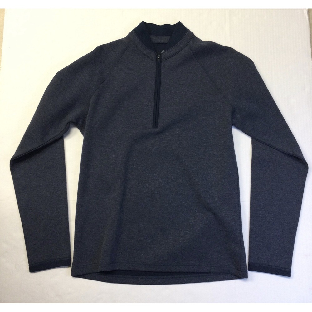 MEN'S ADIDAS CLUB 1/4 ZIP GOLF Pullover SWEATER LEGEND BLUE Size Small